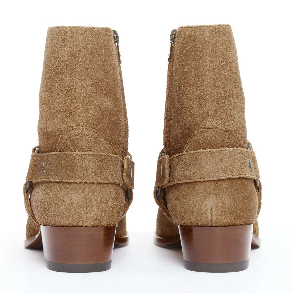 Saint Laurent Wyatt Brown Suede Very good condition - Box View