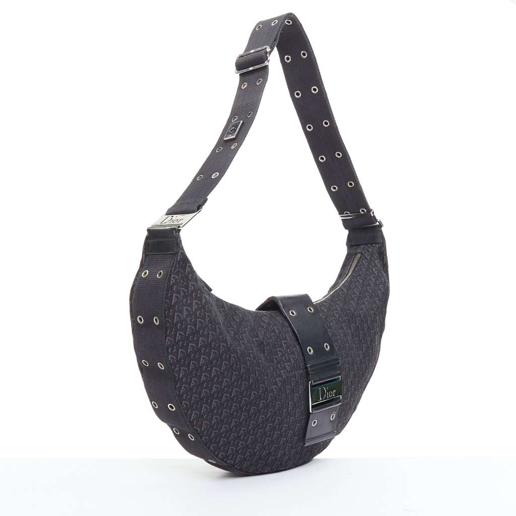 Christian Dior Diorissimo Hobo Bag Black Good - Inside View