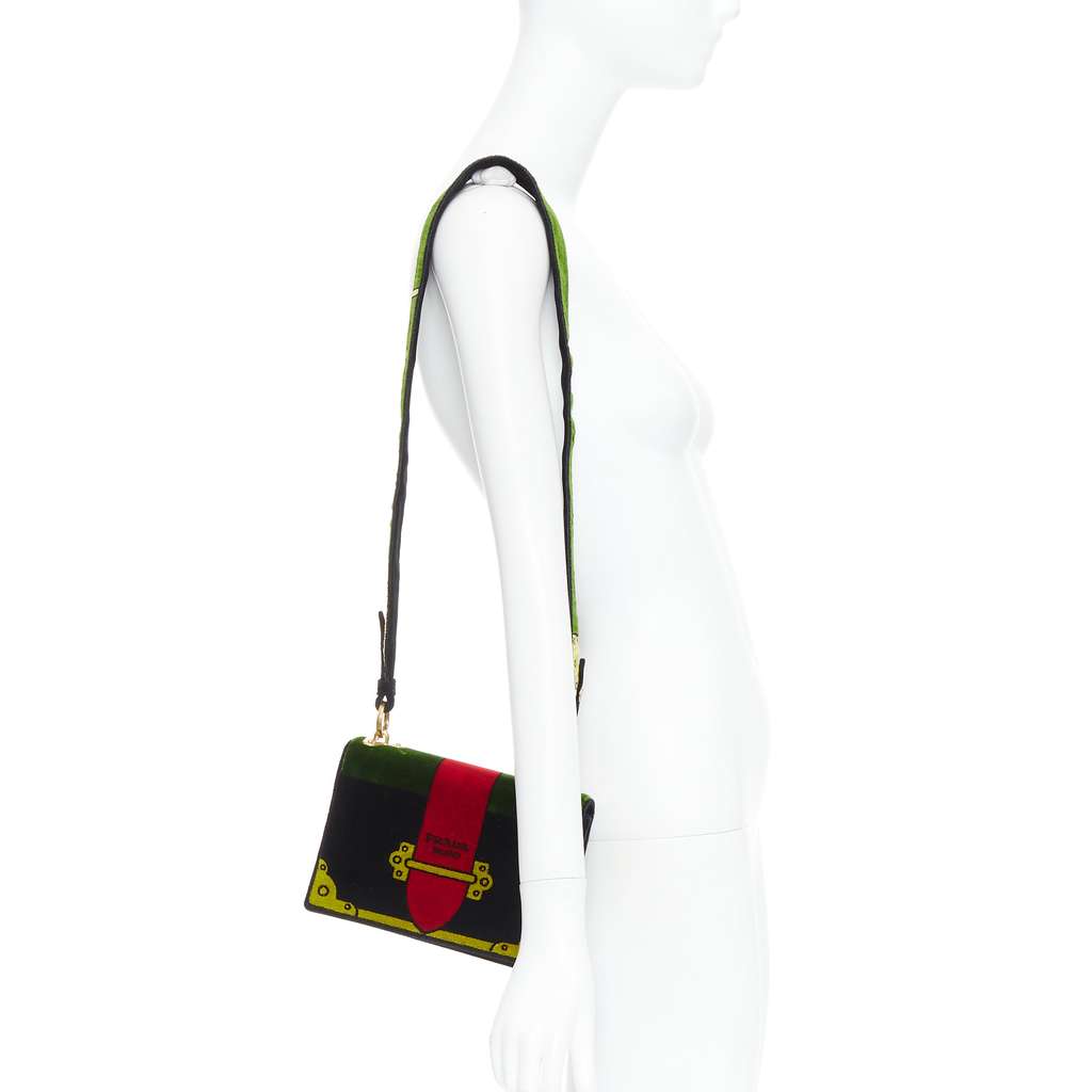 Prada Cahier MultiColor Velvet Good - Back View