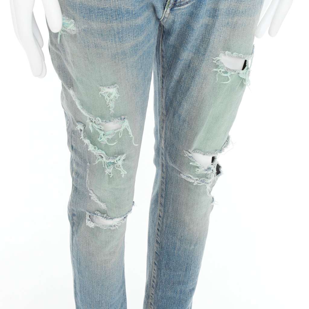 Saint Laurent D02 M/SK UW Blue Cotton Good - Back View