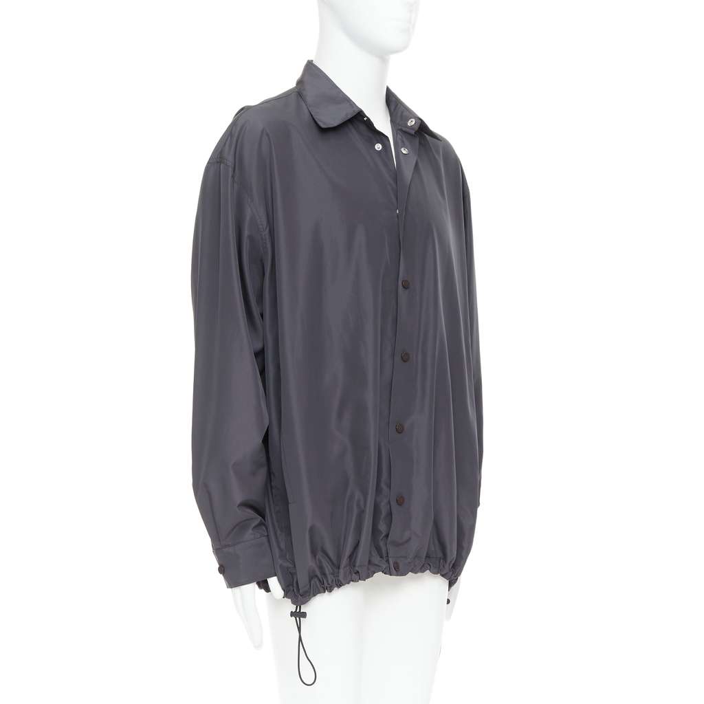 Bottega Veneta Grey Shell Jacket Grey Polyester Very good - Model View