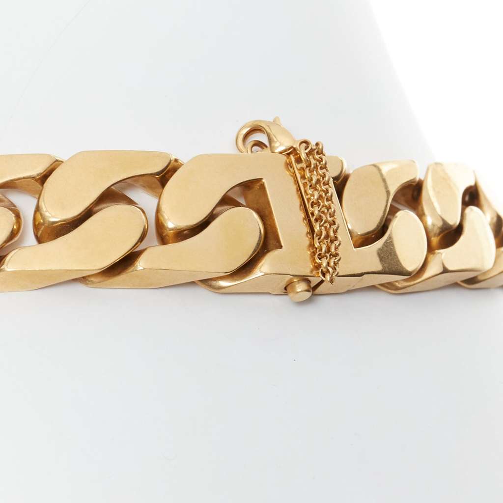 Celine Gold ID Choker Gold Metal Very good - Back View