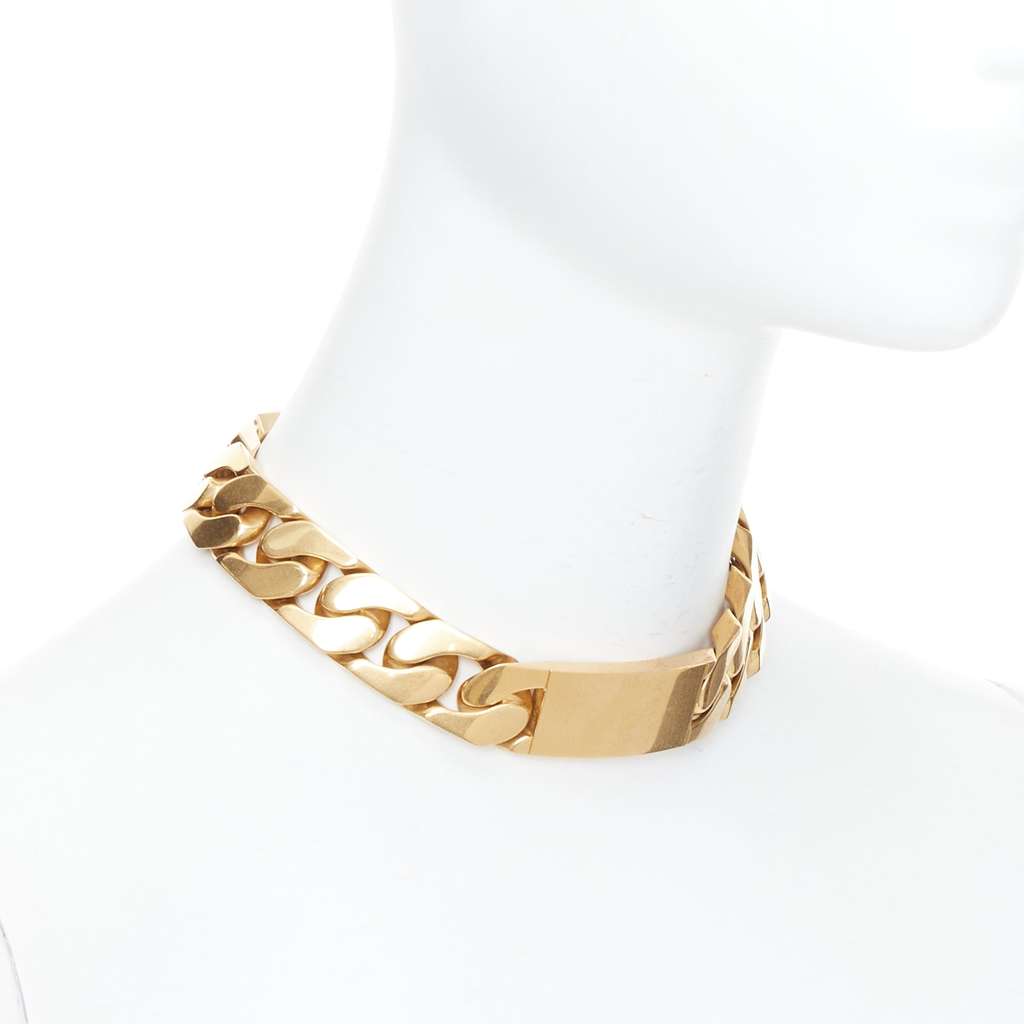 Celine Gold ID Choker Gold Metal Very good - Inside View