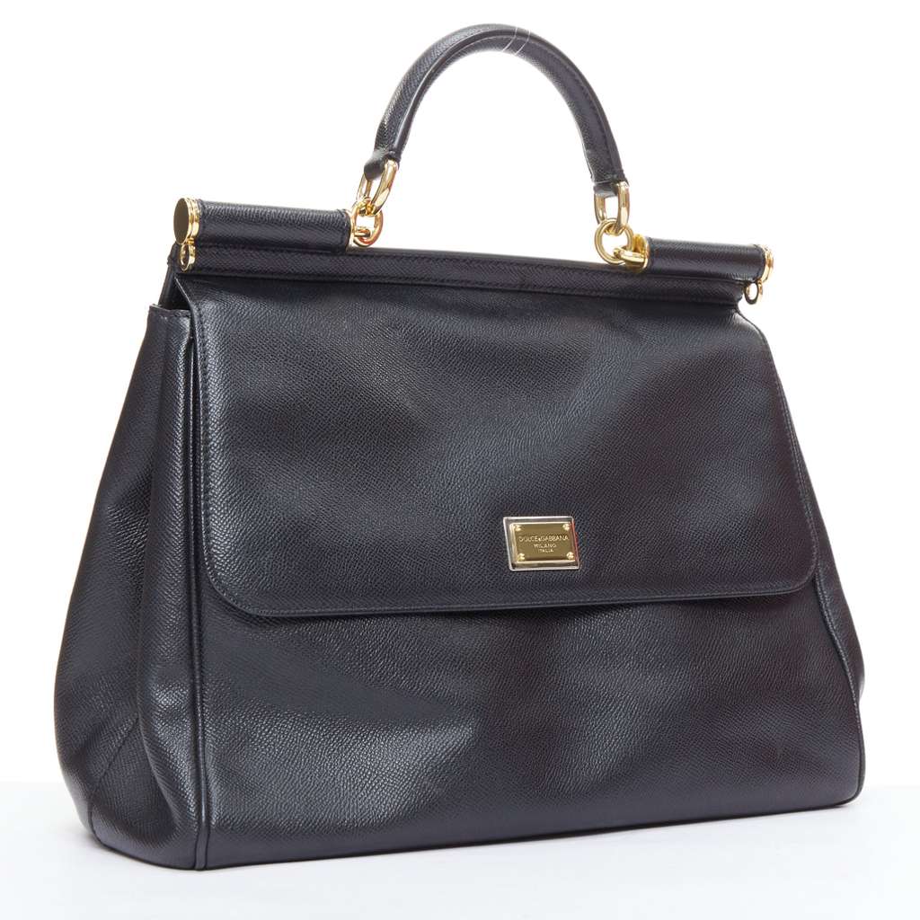 Dolce & Gabbana Sicily Black Leather Good condition - Inside View