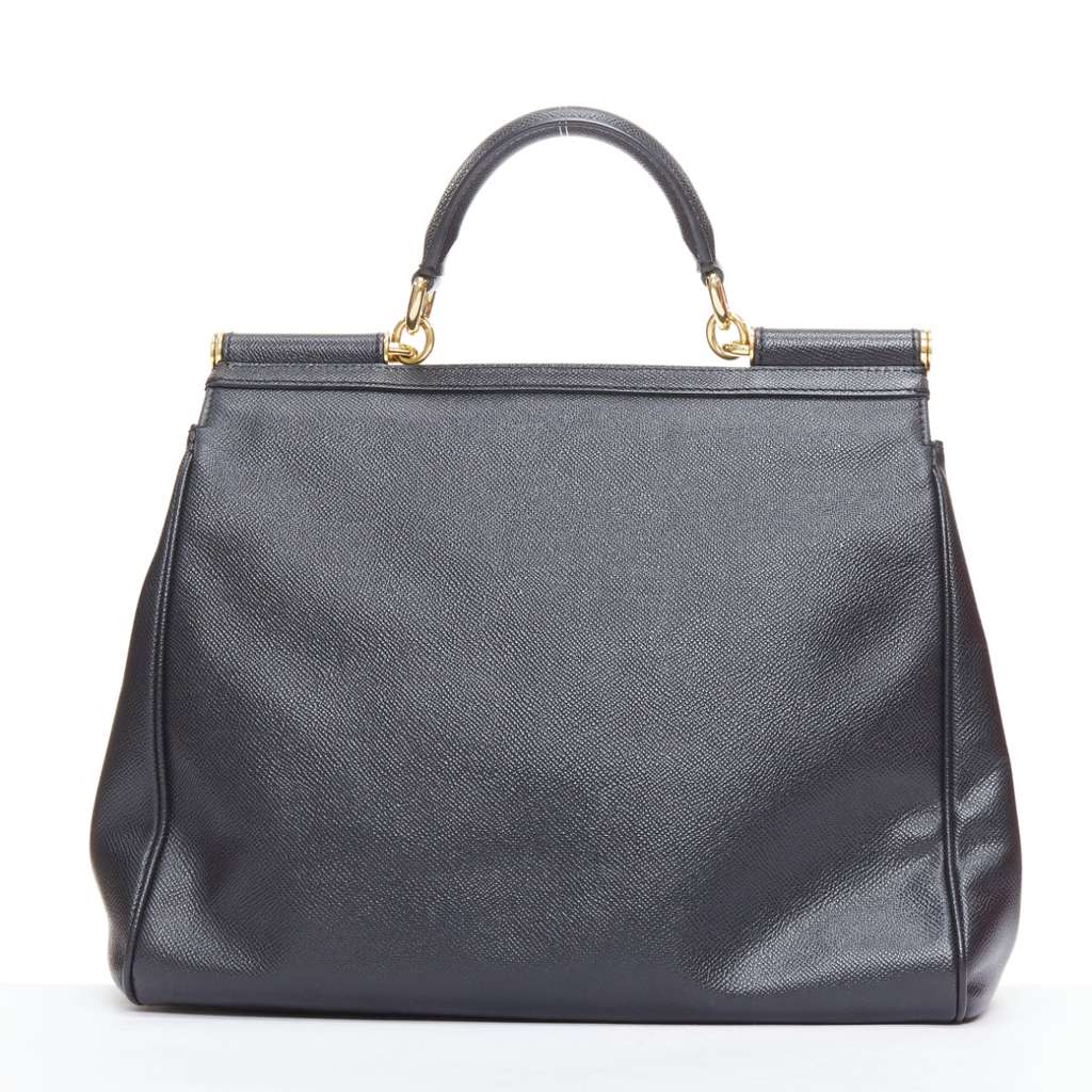 Dolce & Gabbana Sicily Black Leather Good condition - Box View