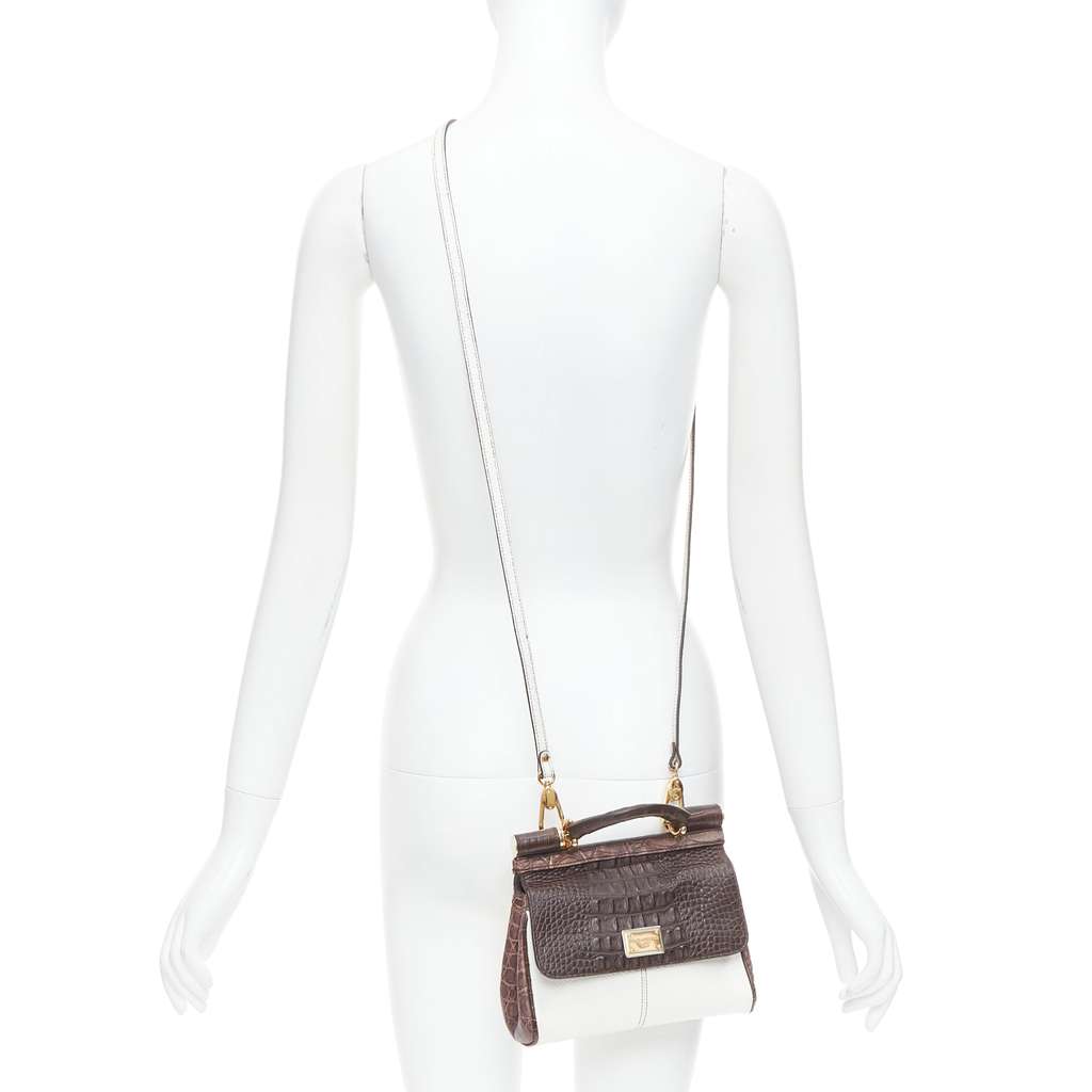 Dolce & Gabbana Miss Sicily Brown Leather Very good - Back View