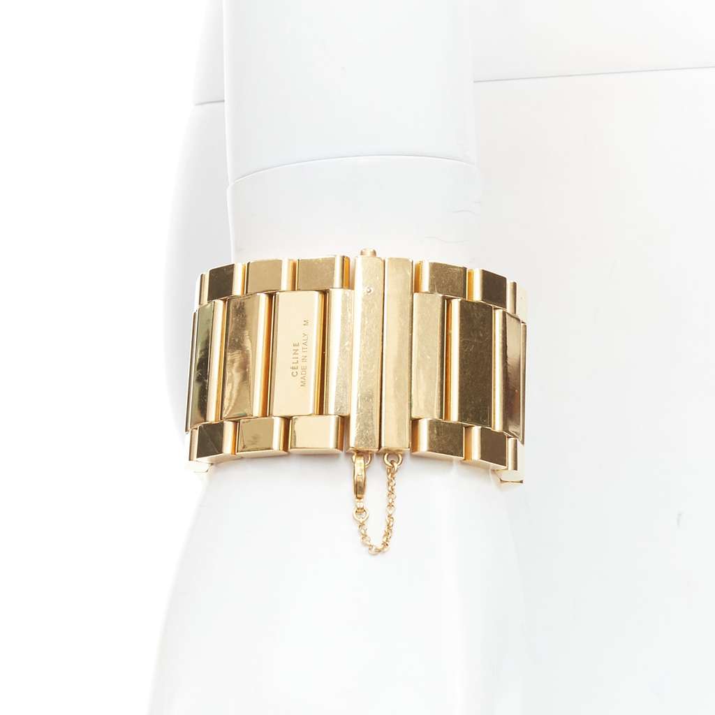 Celine Gold Watch Link Bracelet Gold Metal Very good - Front View