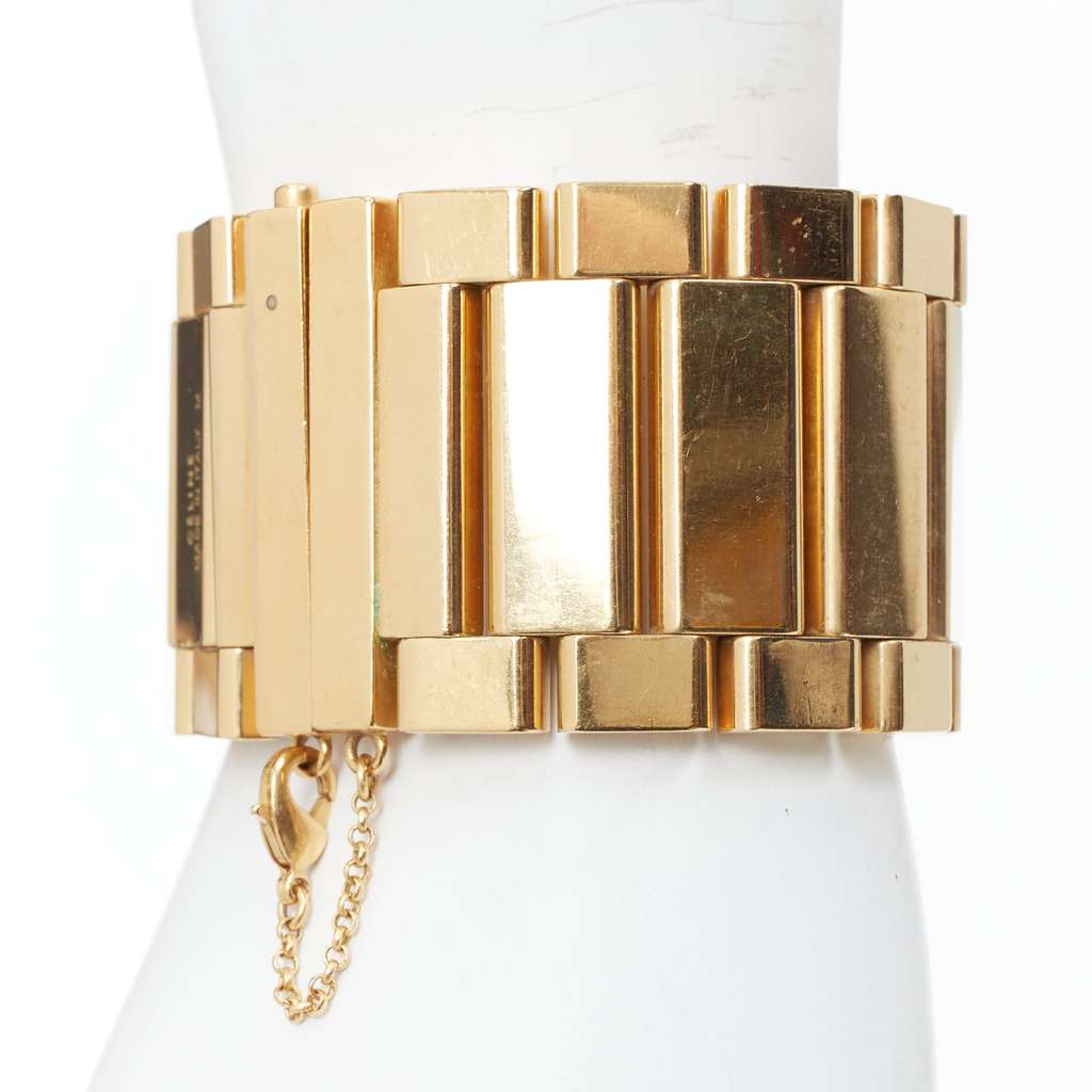 Celine Gold Watch Link Bracelet Gold Metal Very good - Back View