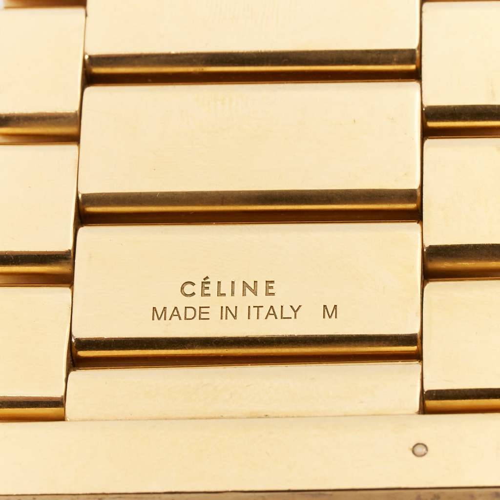 Celine Gold Watch Link Bracelet Gold Metal Very good - Model View