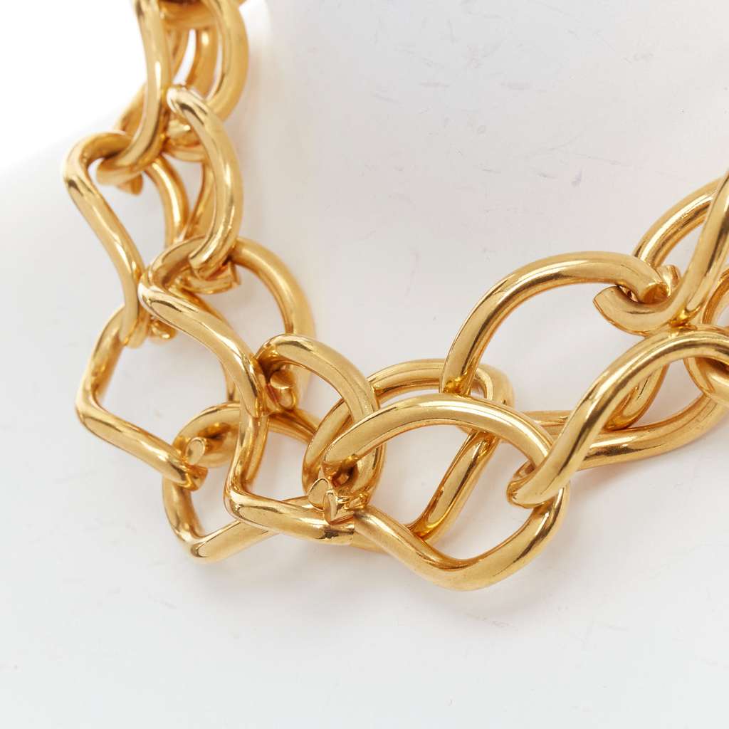 Celine Gold Chain Choker Gold Metal Very good - Back View