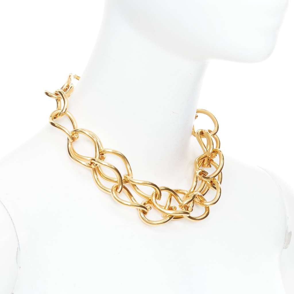 Celine Gold Chain Choker Gold Metal Very good - Inside View
