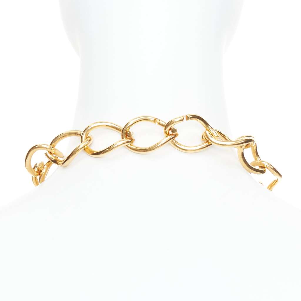 Celine Gold Chain Choker Gold Metal Very good - Box View