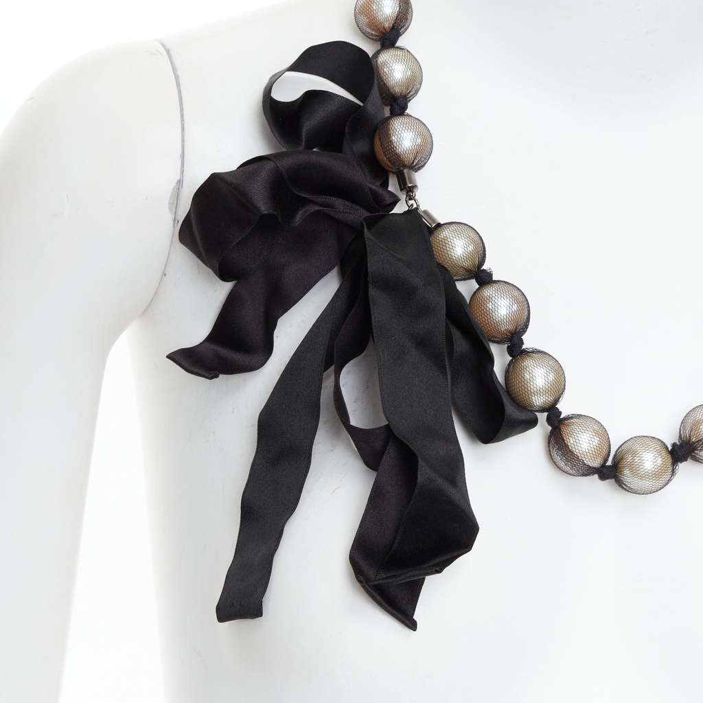 Lanvin Double Strand Necklace Black Very good - Inside View
