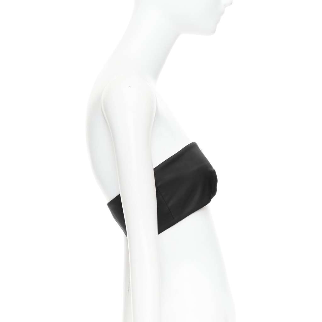 Prada Plunge Crop Bralette Black Never worn, with tag - Model View