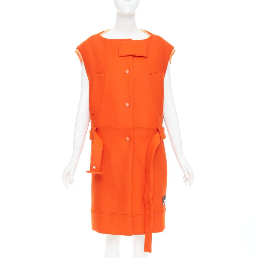 Prada Orange Wool Vest Orange Wool Very good - Inside View