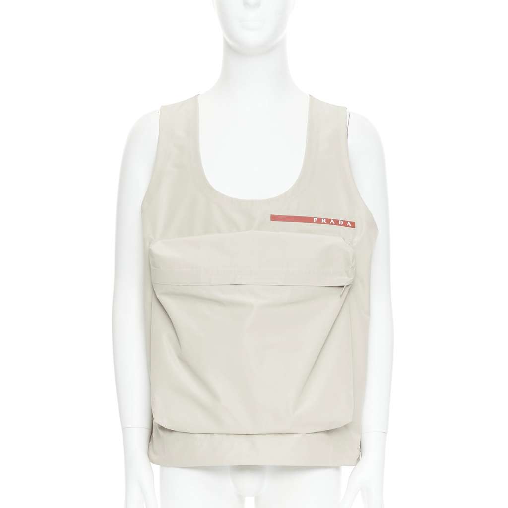 Prada LR-MX019 Beige Very good - Front View