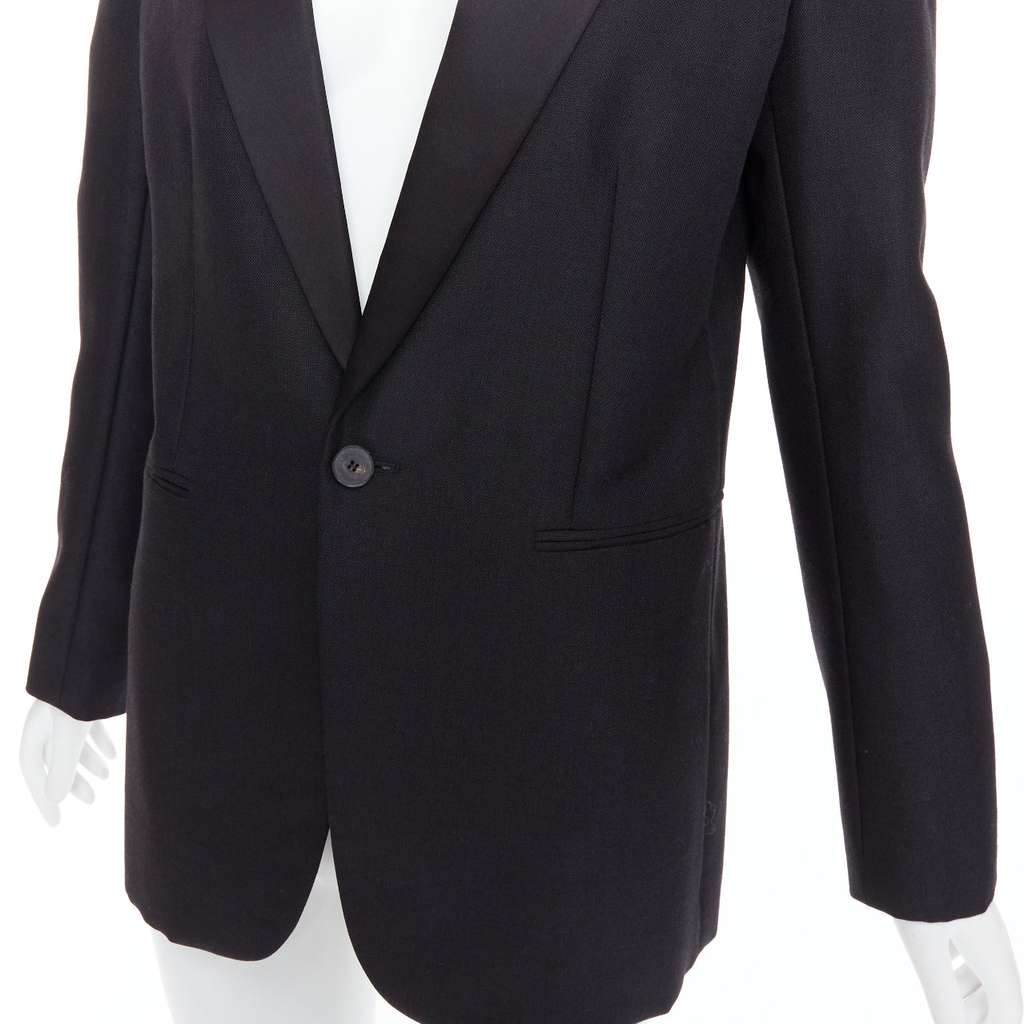 Dior Black Tuxedo Jacket Black Wool Very good - Back View