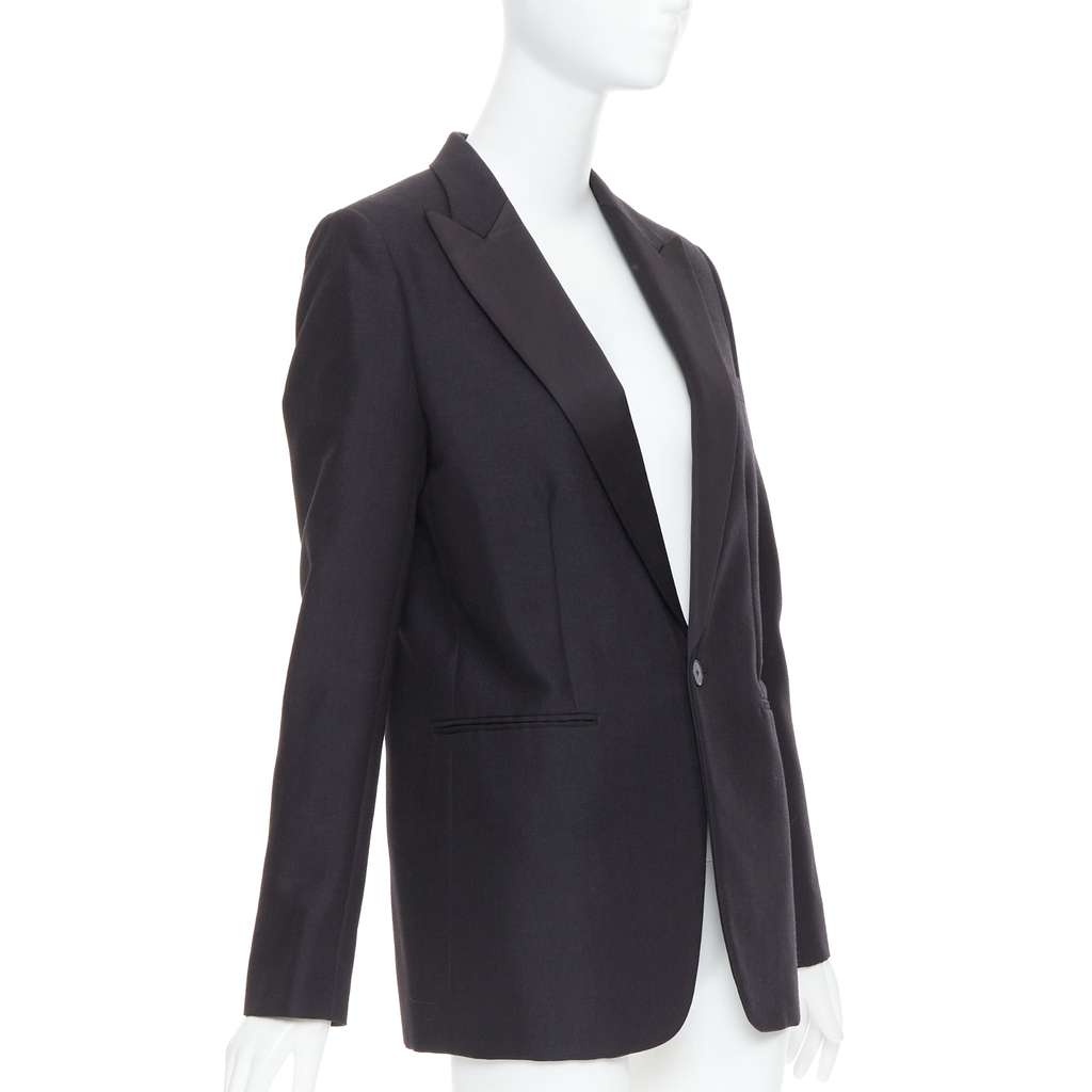 Dior Black Tuxedo Jacket Black Wool Very good - Model View
