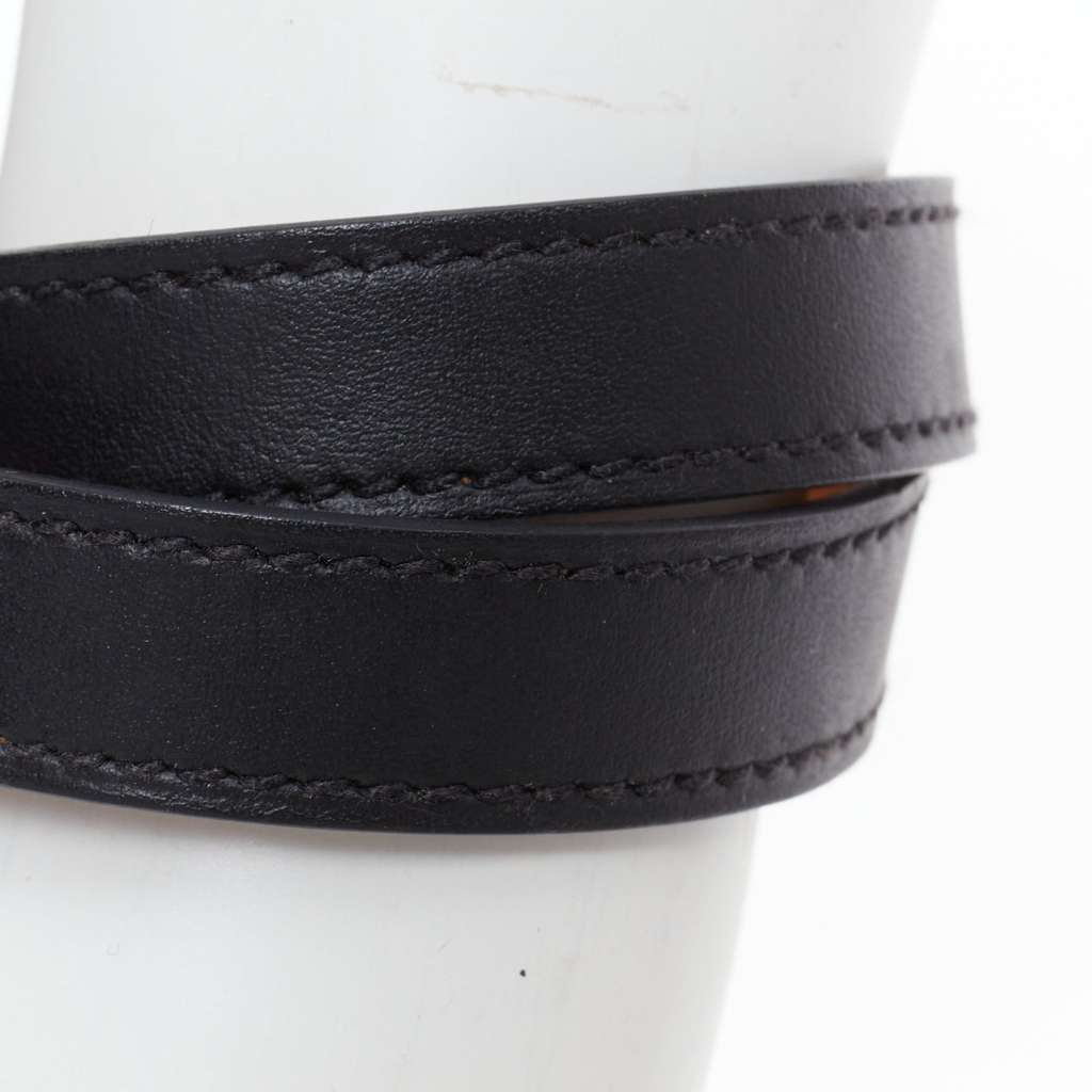 Hermès Kelly Double Tour bracelet Black Leather Very good condition - Model View