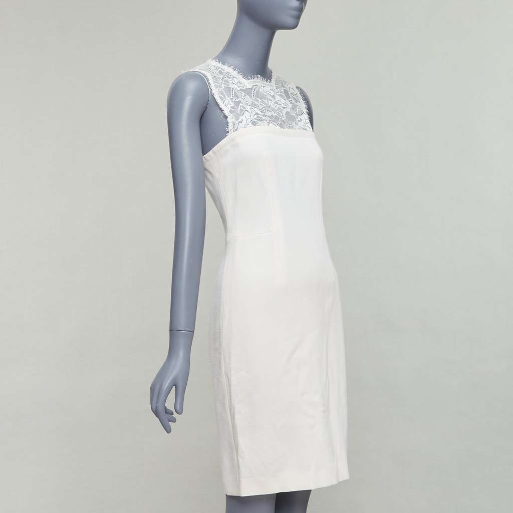 Emilio Pucci Collar Cocktail Dress Ecru Wool Very good - Inside View