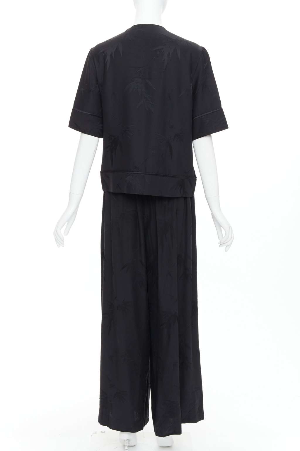 Ms Min Bamboo Brocade Set Black Silk Very good - Box View