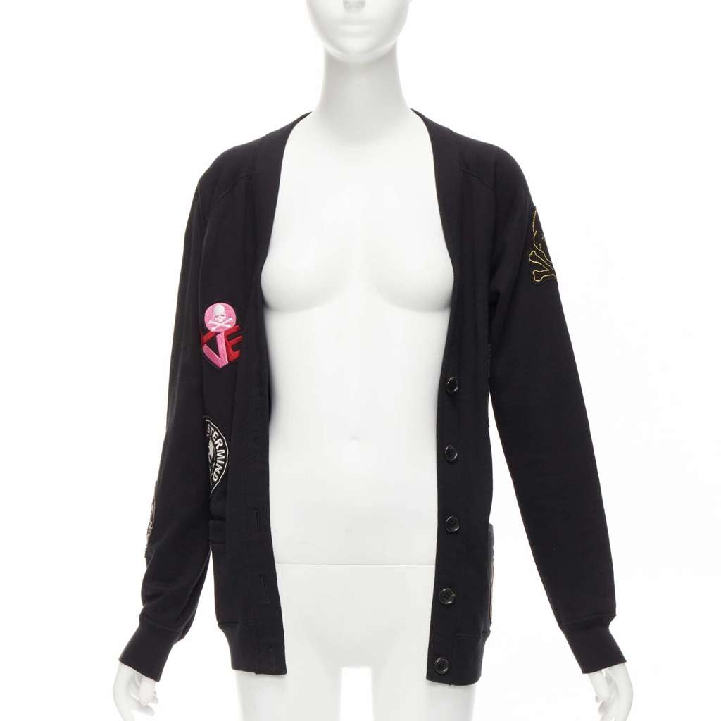 Mastermind Japan Skull Patch Cardigan Black Cotton Never worn - Inside View