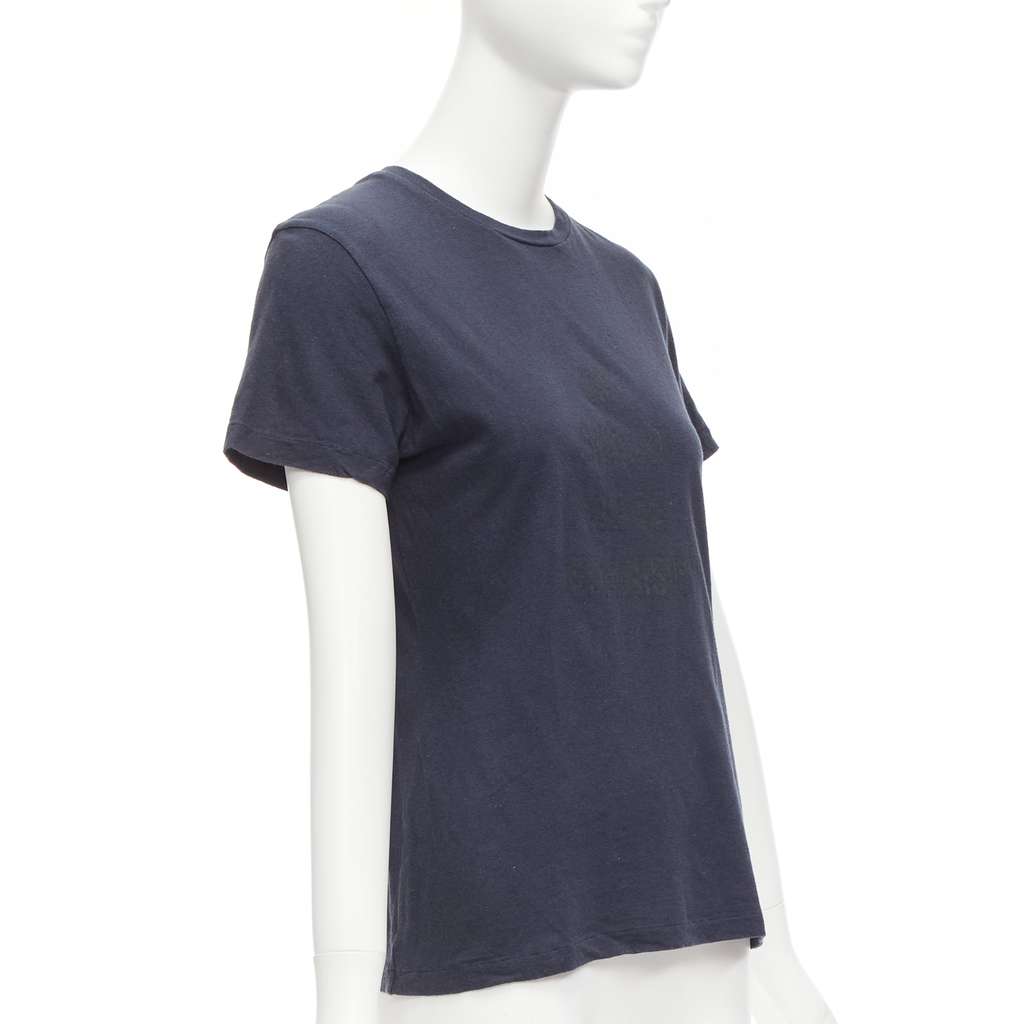 Dior Feminist Linen T-Shirt Navy Cotton Good - Inside View