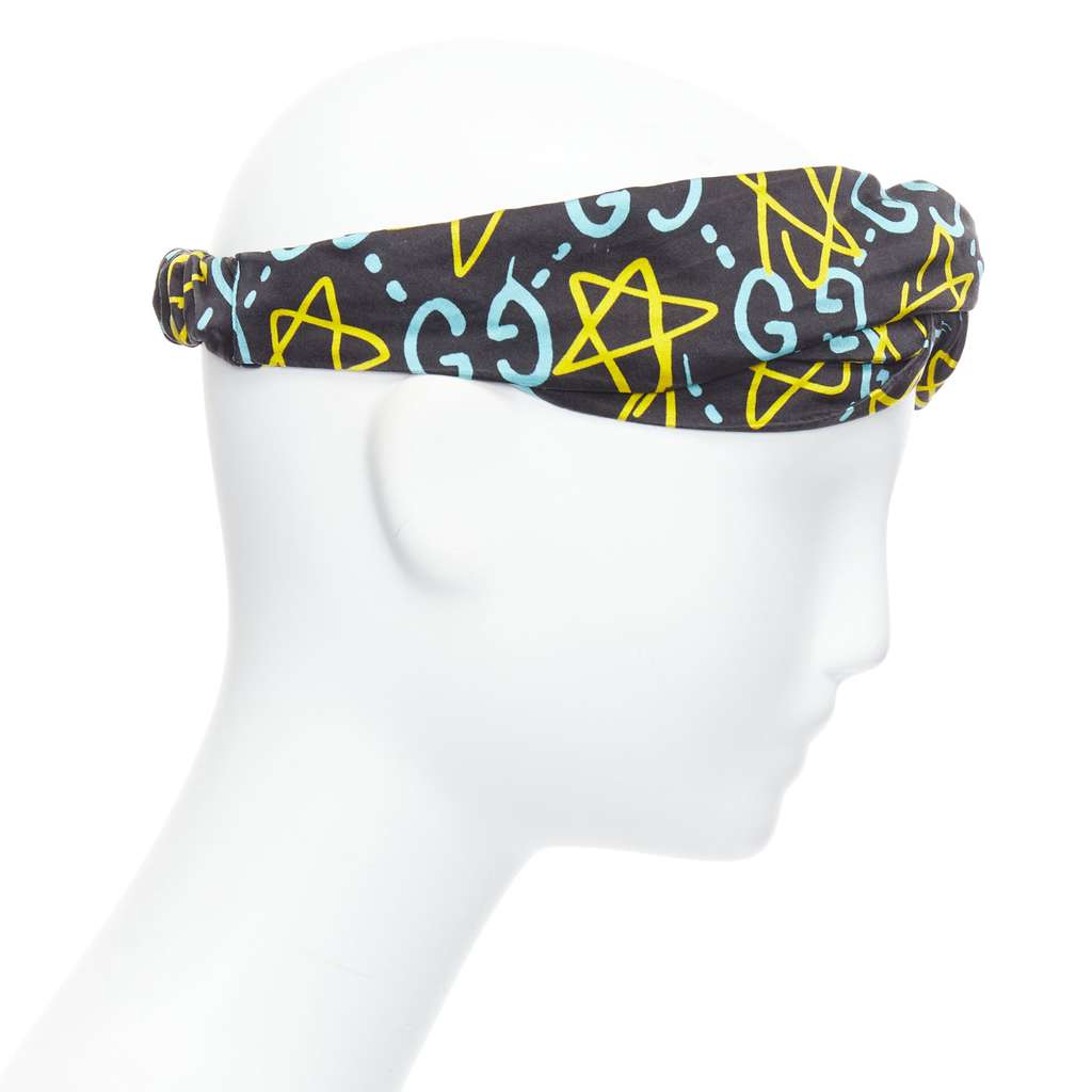 Gucci Silk Twist Headband Black Good - Model View