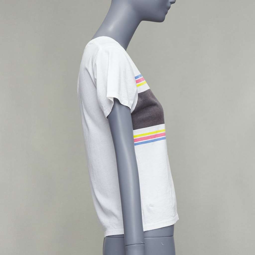 Saint Laurent Dino Print T-Shirt White Cotton Never worn - Model View