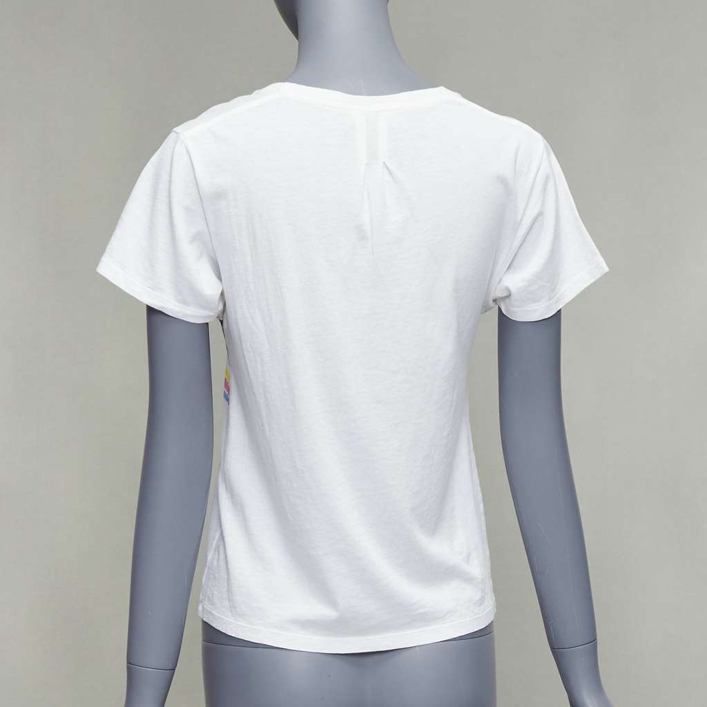 Saint Laurent Dino Print T-Shirt White Cotton Never worn - Box View