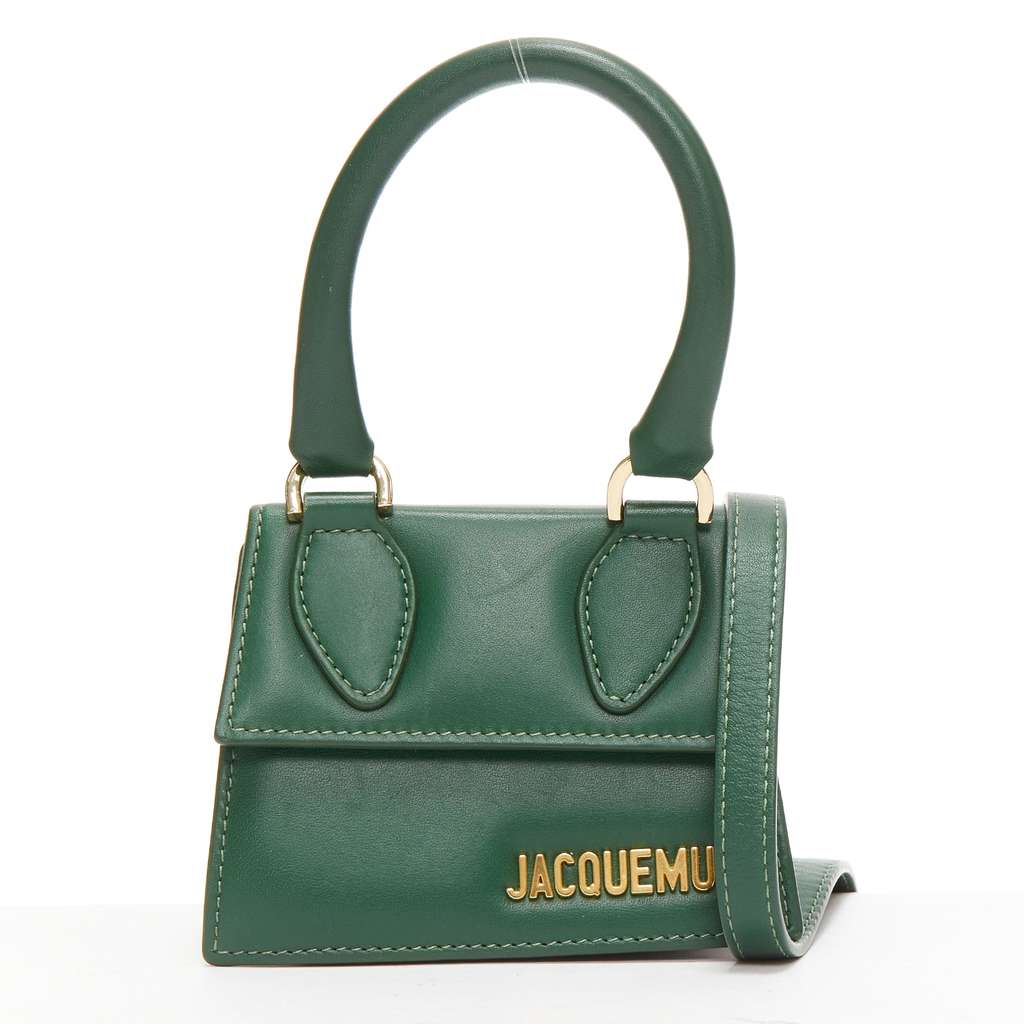 Jacquemus Le Chiquito Green Leather Good condition - Front View