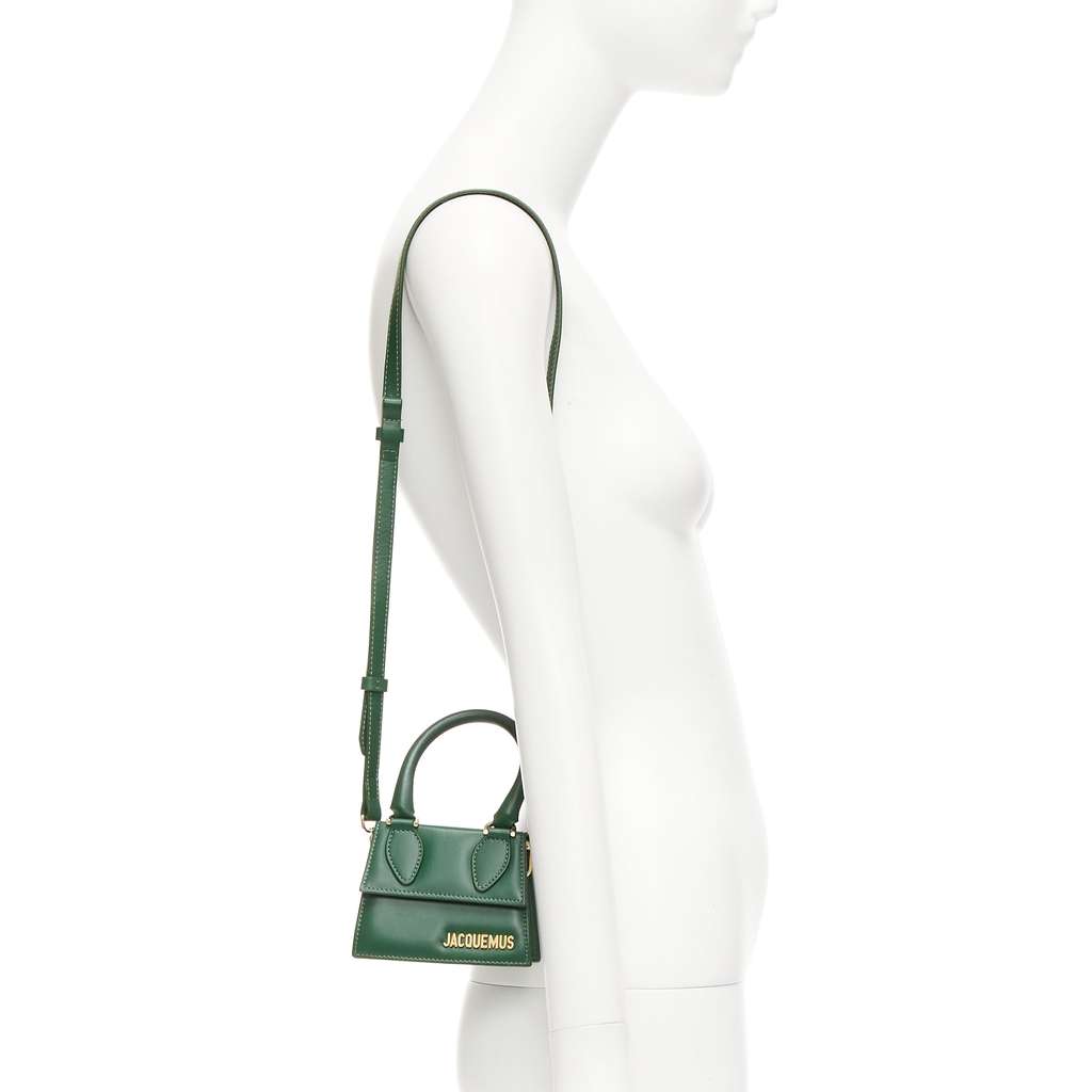 Jacquemus Le Chiquito Green Leather Good condition - Back View