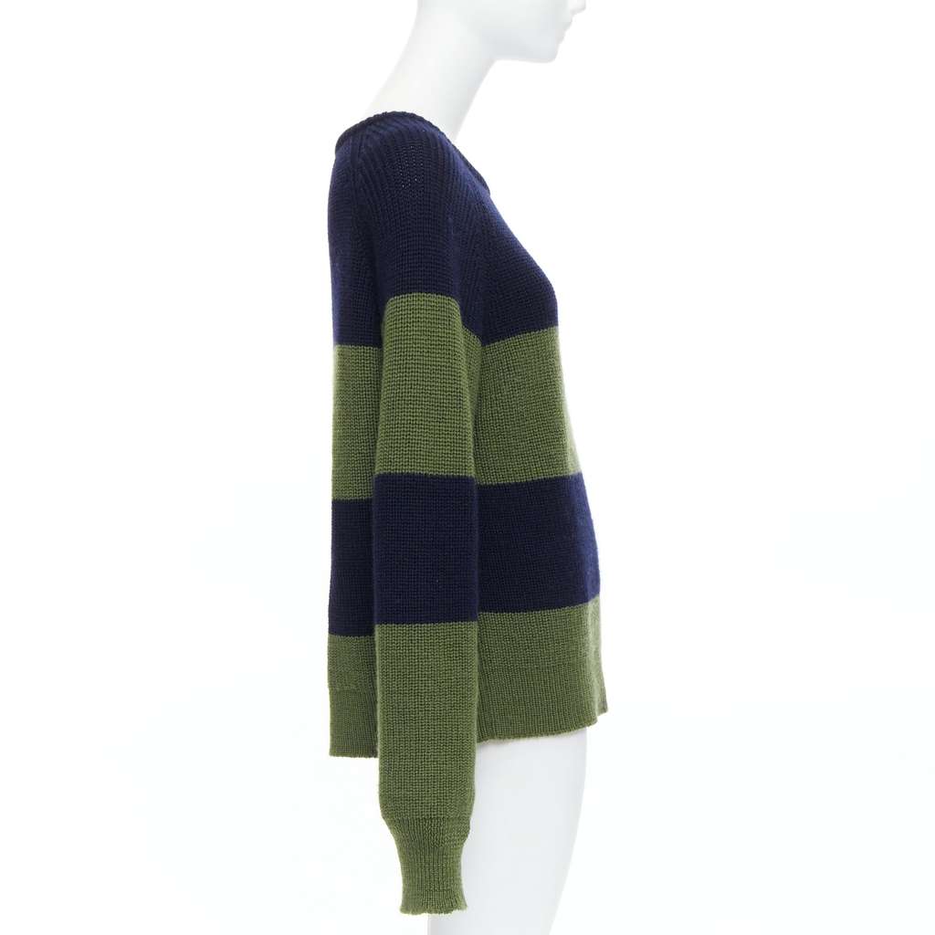 Monse Embellished Cutout Sweater Green Wool Never worn - Model View
