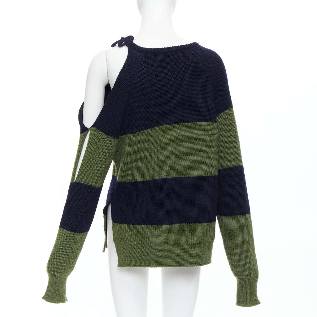 Monse Embellished Cutout Sweater Green Wool Never worn - Box View