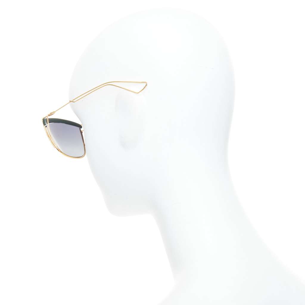 Dior Gradient Squoval Glasses Green Metal Very good - Box View