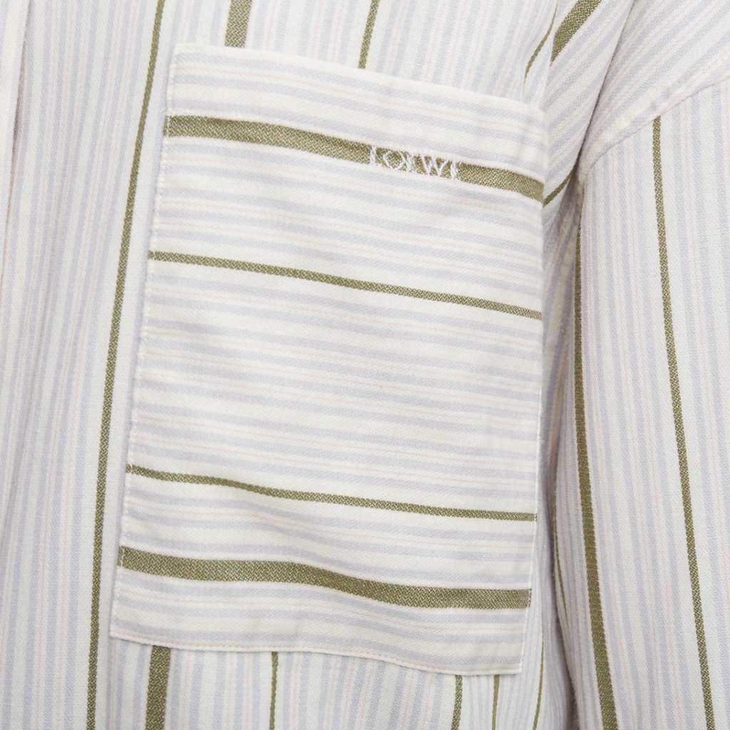 Loewe Striped Oversized Shirt MultiColor Wool Very good - Back View
