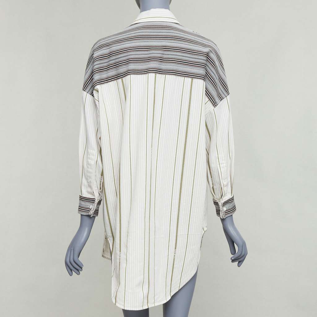Loewe Striped Oversized Shirt MultiColor Wool Very good - Inside View