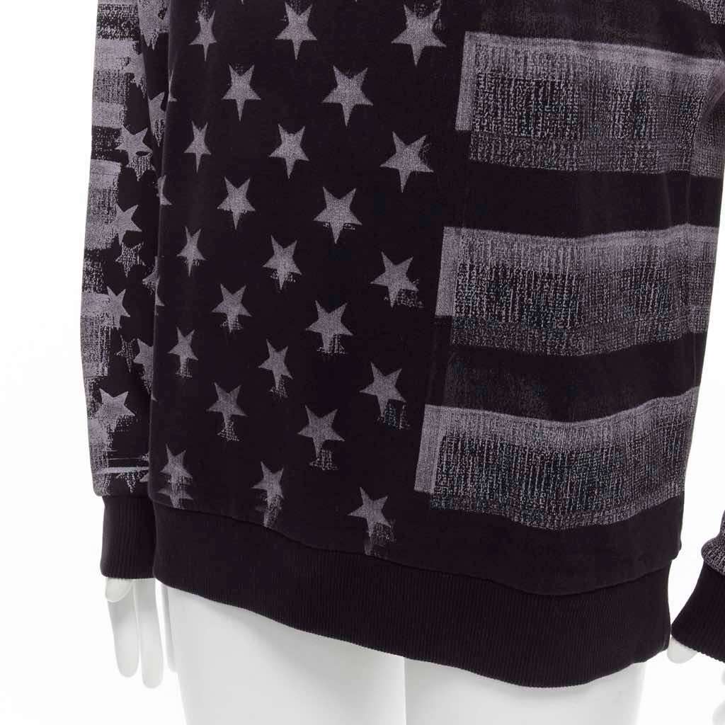 Givenchy Flag Distressed Sweater Black Cotton Never worn - Back View
