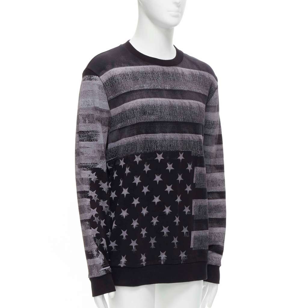 Givenchy Flag Distressed Sweater Black Cotton Never worn - Inside View