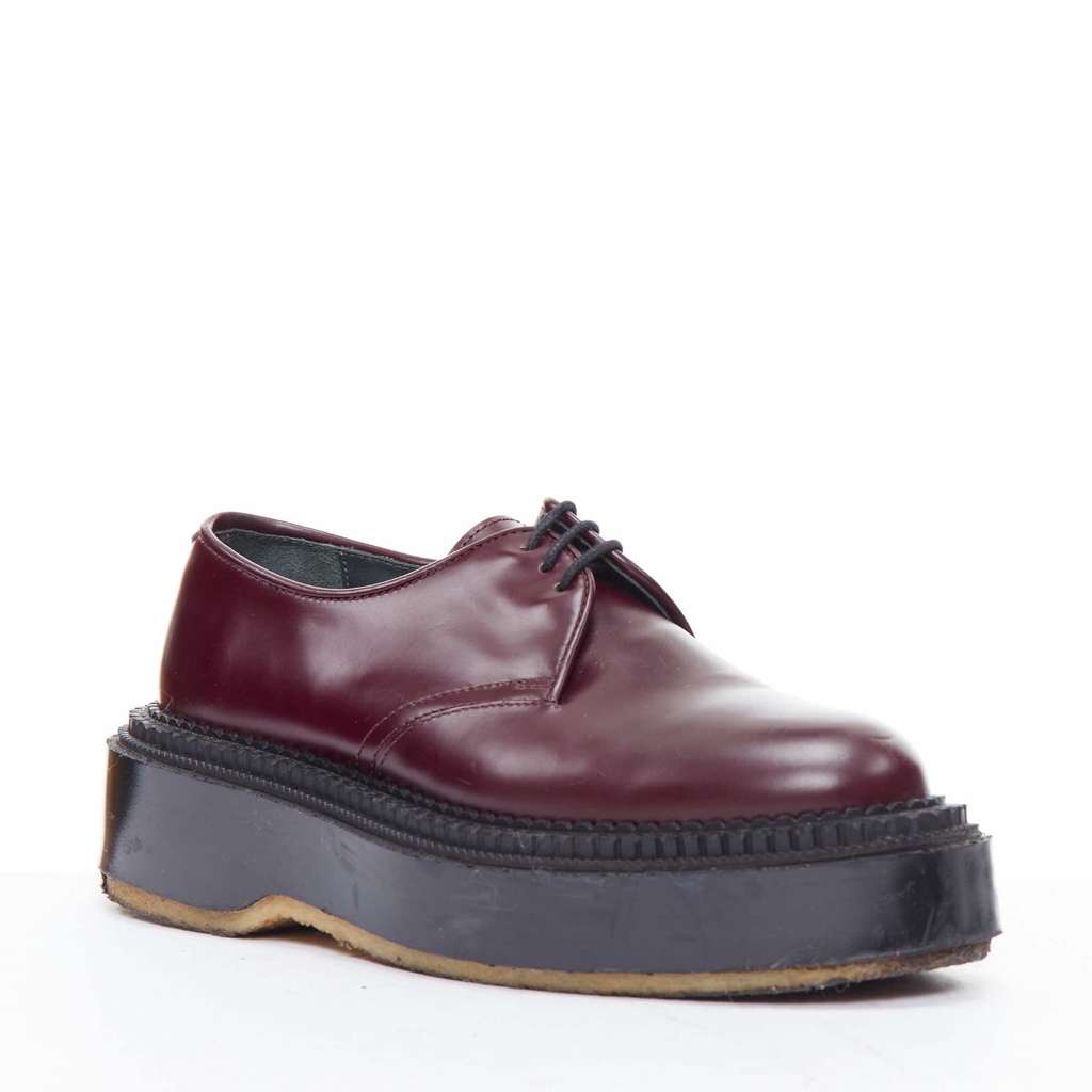Undercover Derby Burgundy Leather Fair condition - Back View