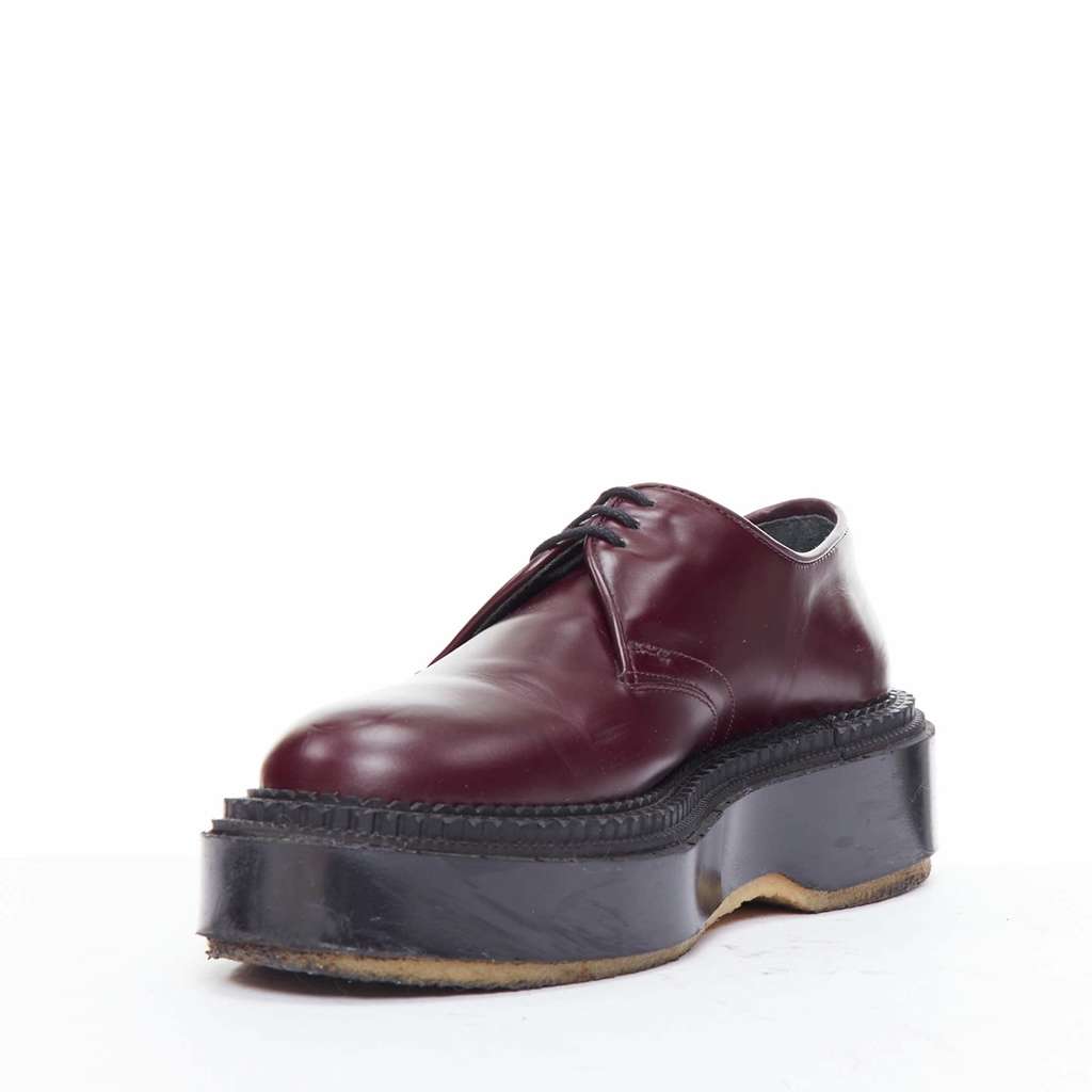 Undercover Derby Burgundy Leather Fair condition - Model View