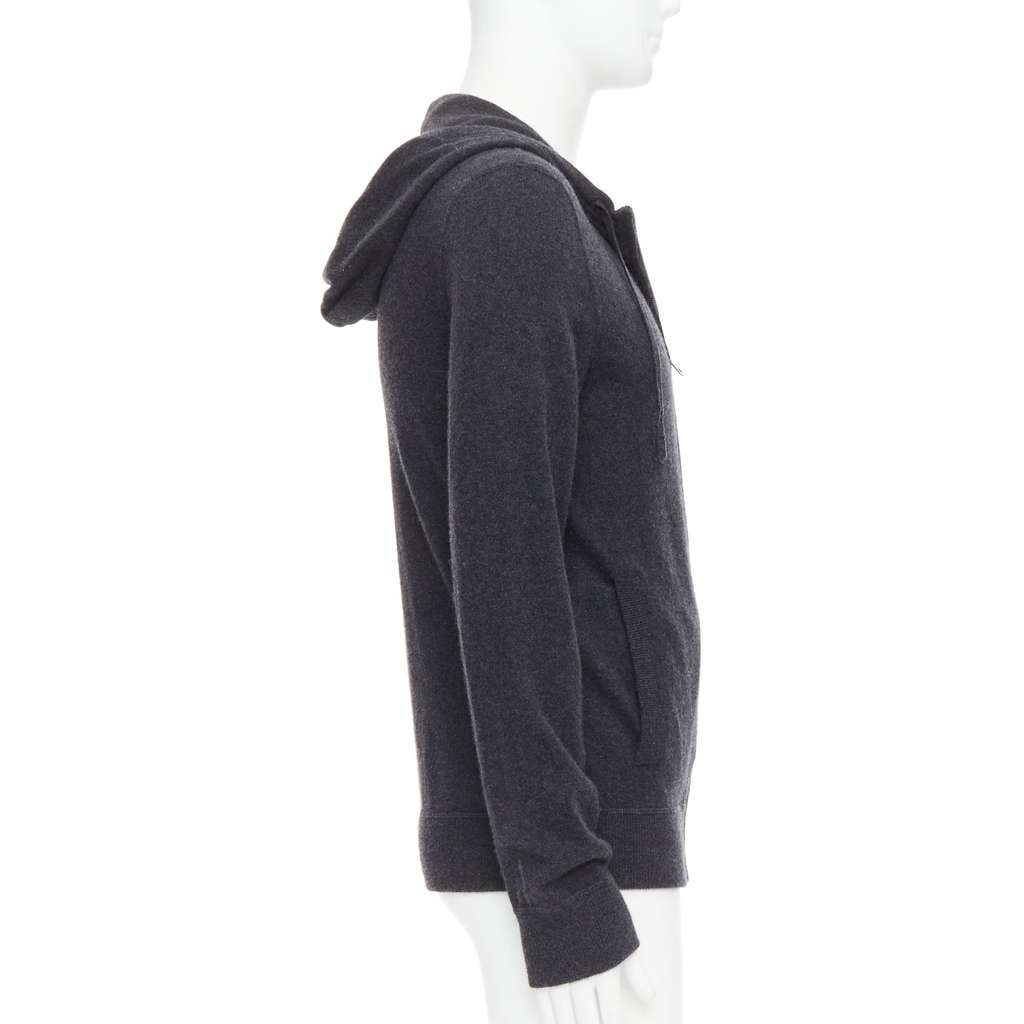 Dolce & Gabbana Logo Zip Hoodie Grey Cashmere Very good condition - Box View