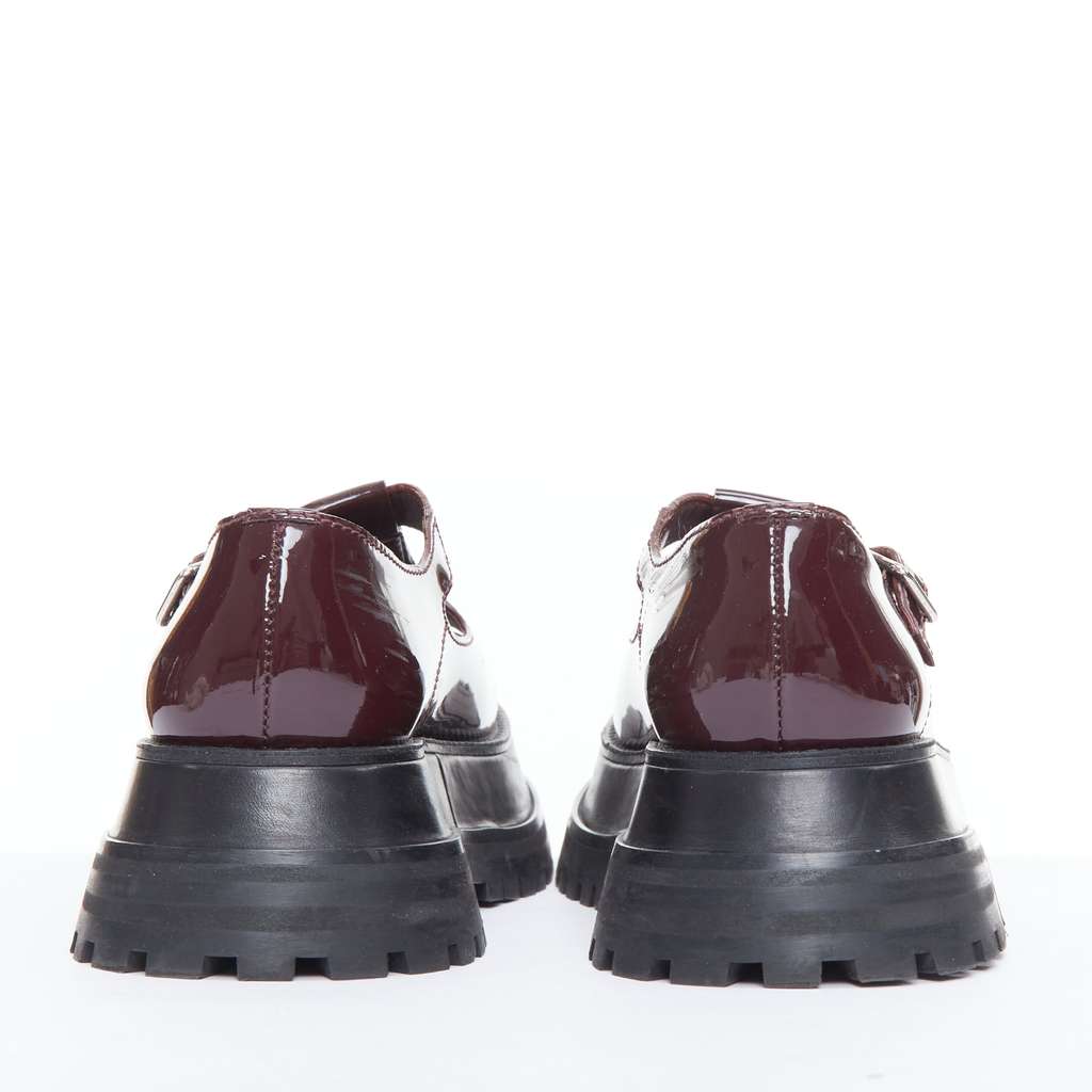 Burberry Star Maryjane Shoes Burgundy Good - Box View