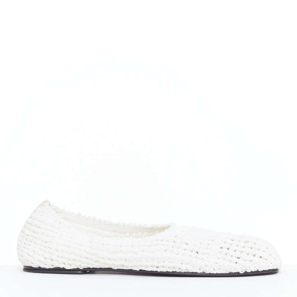 The Row Crochet Ballet Flats White Very good - Back View