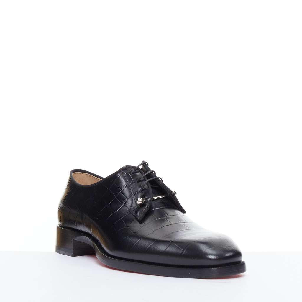 Christian Louboutin Chambeliss Black Leather Never worn - Front View