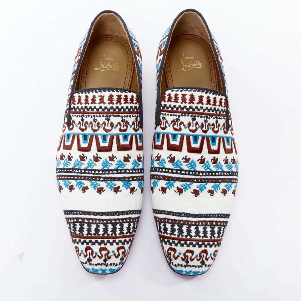 Christian Louboutin Limited Edition Dandelion Greek Flat MultiColor Never worn - Back View