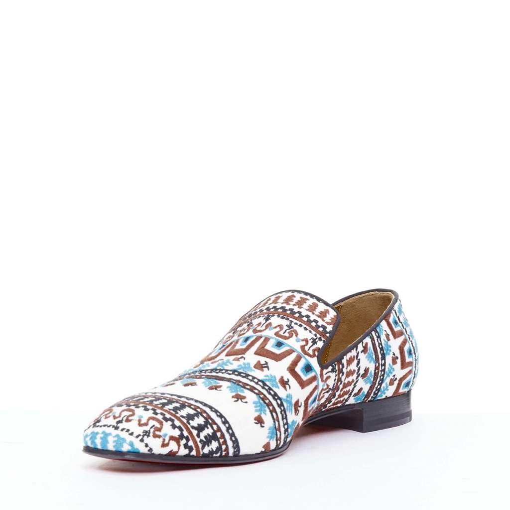 Christian Louboutin Limited Edition Dandelion Greek Flat MultiColor Never worn - Model View