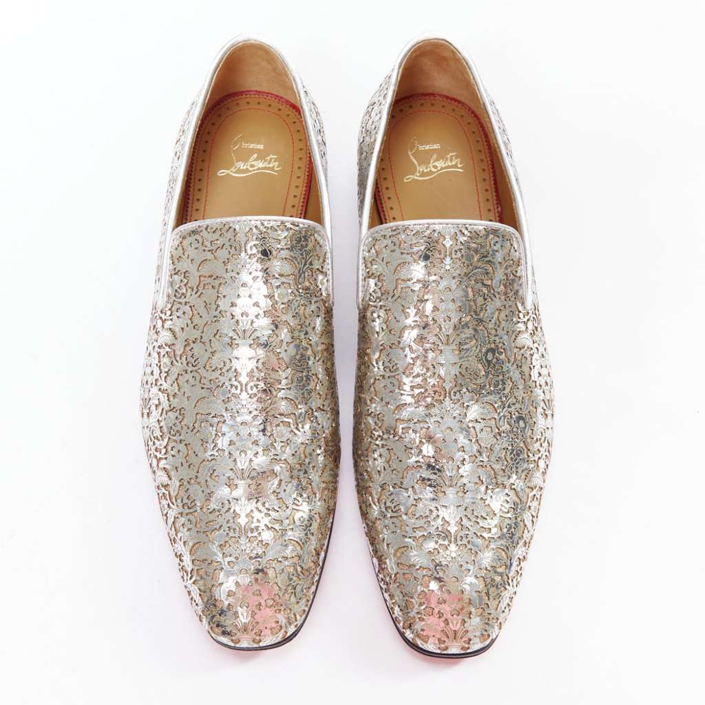 Christian Louboutin Dandelion Silver Leather Very good - Back View