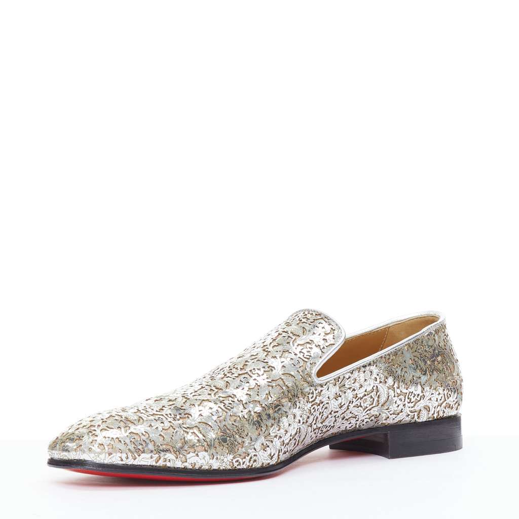 Christian Louboutin Dandelion Silver Leather Very good - Model View
