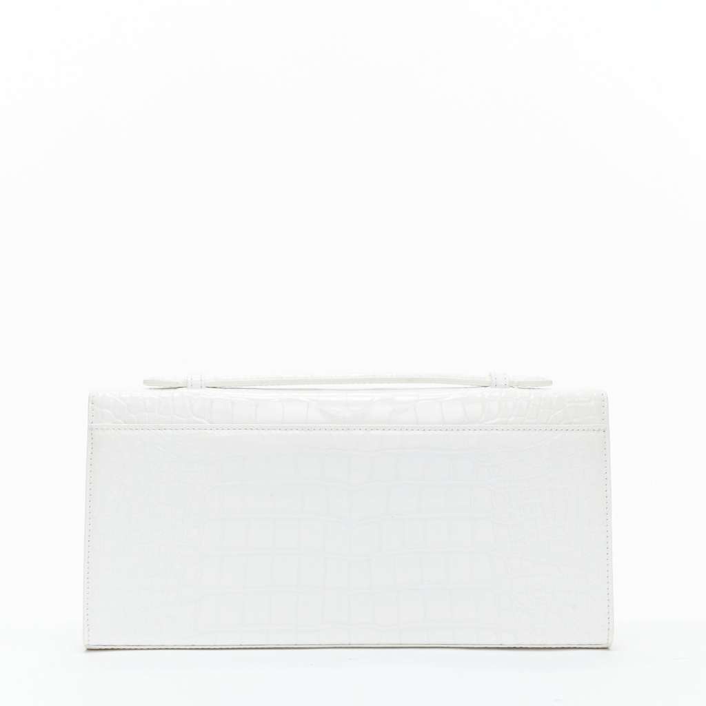 Unsigned Mustang Wristlet Bag White Leather Very good - Box View